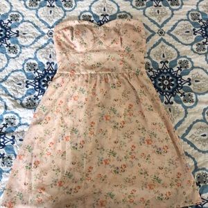 Maurice’s pink floral strapless dress